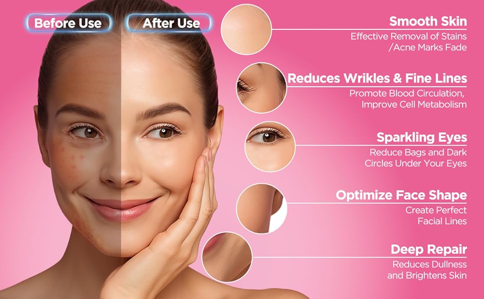 7 LED lights hydra face therapy mask 🎭